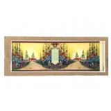 Vtg Misprinted Floral Cottage Stock Can Label