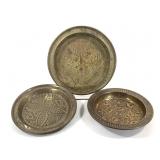 Brass Hammered Serving Trays