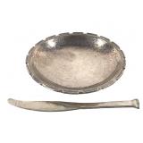 Omar Ramsden Silver Knife & Trinket Dish 119g TW