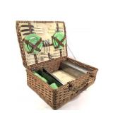 Aberchrombie & Fitch English Wicker Picnic Basket