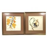 Ken Bloomhorst 2 Linocuts Framed