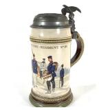 Villeroy & Boch Mettlach Prussian Regiment Stein