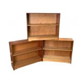 3 Benchmade Wood Bookcases Michael Lester