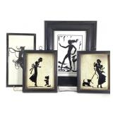 Framed Silhouette Prints & Paintings