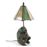 Stained Glass Frog Table Lamp