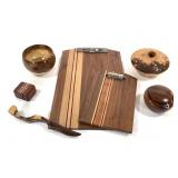 Hand Carved Wood Bowls, Clipboards +