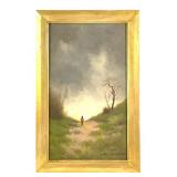 Signed Oil On Canvas Landscape