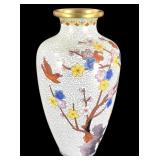 Jingfa Cloisonne Enameled Brass Vase
