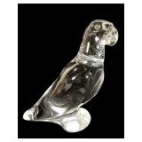 Baccarat Crystal Parrot Figure