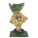 Hubley Cast Iron Sunbonnet Sue Door Stop