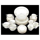 Royal Worcester Gold Chantilly China Dinner Set