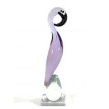 Art Glass Purple Flamingo