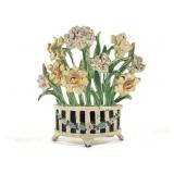 Hubley Cast Iron Flower Basket Door Stop