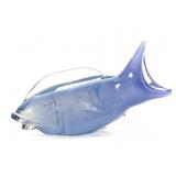 Hand Blown Opalescent Glass Fish Sculpture