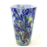 Murano Fratelli Toso Apparenza Art Glass Vase