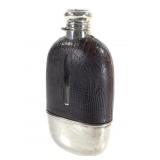 Gorham Sterling Leather Wrapped Flask