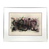 Miro Lithograph Ma de Proverbis 1970