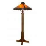 Mica Lamp Co. Mission Style Oak Floor Lamp