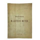 Bibliotheque De Feu Arthur Meyer 1924 Auction Cat