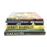 6 HB Aubrey Beardsley Parrish Gauguin Icart Balthu