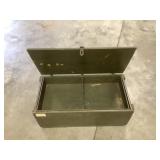 Military Green Shipping Crate w/ Upper Tray