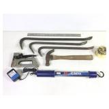3 Crowbars Drop Light Bit Set Staple Gun Hammer