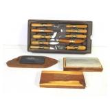 Fixed Blade Knife Carving / Cutting Tool Set