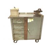 HD Rolling 4 Dwr Tool Chest /Work Bench w/ Cabinet