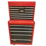 Sears Craftsman 2pc Toolbox Red Empty