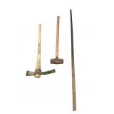 Spud Bar Sledge Hammer Pickaxe
