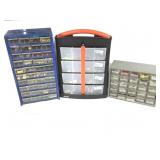 3 Divided Tray Organizers w/ Misc Instrument HW
