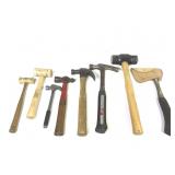 Craftsman Hatchet & 7 Misc Hammers