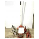 2 3/4 Ton Floor Jack & 4 Two Ton Jack Stands