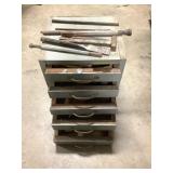 Sm. 5 Dwr Machinist Parts Toolbox w/ Contents