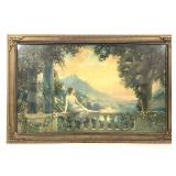 R Atkinson Fox Sunset Dreams Lg FR E 20th C Litho