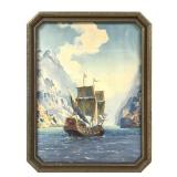 R Atkinson Fox Good Ship Adventure 1920's Litho FR