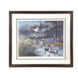 Framed "Moving Out" Harold Roe Signed Art Print