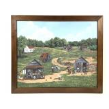 Pauline Wilston Mullinnex Lg Primitive Painting