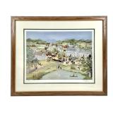 Will Moses Folk Art  Ltd Ed Signed Country Auction