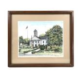 Etching Signed Marjorie Mowers Stark Co Courthouse