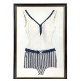 Deauville Swimsuit Print Framed