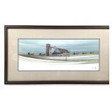 Signed P Buckley Moss Amish Landscape Litho