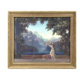 R Atkinson Fox Dawn - Early 20th C Litho FR