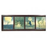 Maxfield Parrish 4 Litho Arabian Knights Period FR