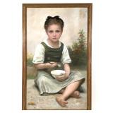 Framed "Morning Breakfast" Reproduction on Canvas