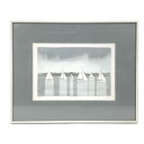 Etching Color Print Signed AP Sailboats