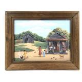 Pauline Wilston Mullinnex Primitive Painting