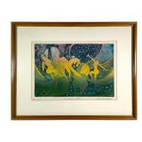 Adele Soll Aronson Oil Viscosity Colored Etching