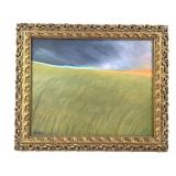 Framed "Storm on the Horizon" Painting on Canvas