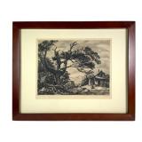 Sam Thall Wolfeboro, N.H. Etching Signed